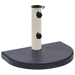 vidaXL Socle de parasol Noir 40x28x4 cm Granite