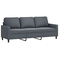 Acheter Maison Chic Ensemble de canapés 2 pcs avec coussins, Canapé droit Sofa pour Salon Gris foncé Velours -GKD703240