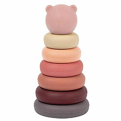 Culbuto empilable ours mauve silicone - Nattou