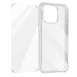 Avizar Coque pour iPhone 15 Pro Max Coins Antichoc + Verre Trempé 9H Transparent