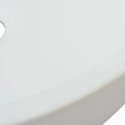 Avis vidaXL Lavabo ronde Céramique Blanc 42 x 12 cm