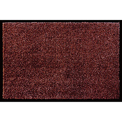 Tapis anti-poussière en polyamide coloris bordeaux - Dim : 40 x 60 cm- PEGANE -