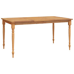 vidaXL Table Batavia 150x90x75 cm Bois de teck solide