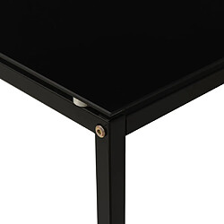 Acheter vidaXL Table d'appoint Noir 40x40x60 cm Verre trempé