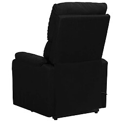 Avis vidaXL Fauteuil Noir Tissu