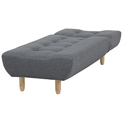 Acheter Beliani Chaise longue en tissu gris foncé ALSTEN