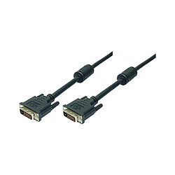 LogiLink Câble DVI-D 24+1, Dual Link, noir, 2,0 m ()