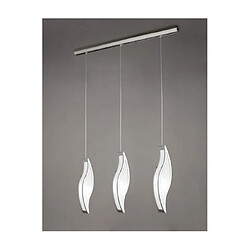 Luminaire Center Suspension Sintesys Blanc, Chrome poli