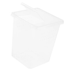 Conteneur En Plastique 8x8x11cm De Boîte D'alimentation D'habitat D'araignée De Tortue De Lézard D'insecte