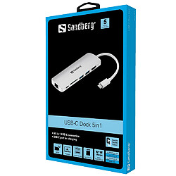 Sandberg USB-C Dock HDMI+LAN+SD+USB,61W