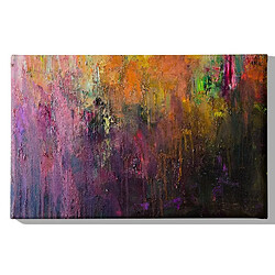 EPIKASA Impression sur Toile Couleur Abstract, Multicouleur, Polyester, 70x3x45 cm