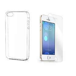 Novago Film en verre trempé résistant pour iPhone 5, iPhone 5S, iPhone SE ( + Coque Transparente Offerte )