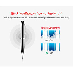 Avis Universal Enregistrement audio 30 heures d &'enregistrement continu Magnétophone Stylo 32 Go de panneau à billes de réduction du bruit Lecteur MP3 Magnétophone | Magnétoscope vocal numérique (rouge)