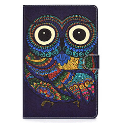 Etui en PU modèle hibou pour votre Samsung Galaxy Tab A 10.1 (2019)