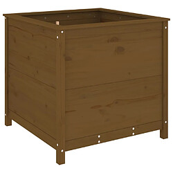 vidaXL Jardinière marron miel 82,5x82,5x78 cm bois massif de pin