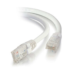 Cables To Go C2G Câble de raccordement réseau Cat5e avec gaine non blindé (UTP) de 1,5 M - Blanc