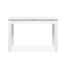 Mes Table à manger extensible 120-160x70x76,5 cm blanc - VOLUX