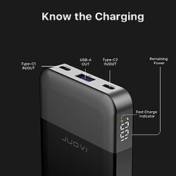 SANAG Power Bank 10 000 Mah, 22,5 W Charge Rapide Petit Chargeur Portable Avec Pd 3.0 Et Qc 3.0, Chargeur Usb C Fin Et Léger Pour Iphone, Double Sortie Compatible Avec Iphone 15, Iphone 14 Pro,