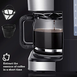 Avis Taylor Swoden Cafetiere Filtre, Programmable 24h Cafetiere Electrique 1,5L à 12 tasses