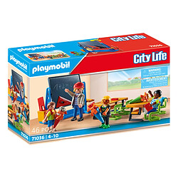 Playmobil® Playmobil Coffret Professeur et Écoliers Playmobil City Life avec Accessoires Multicolore pas cher