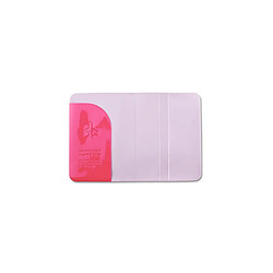 Ac-Deco Porte passeport - 10,3 x 13,7 x 0,5 cm - Rose