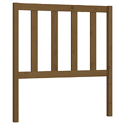 Maison Chic Tête de lit scandinave pour lit adulte,Meuble de chambre Marron miel 106x4x100 cm Bois massif de pin -MN36083