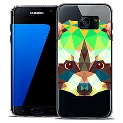 Avis Caseink Coque Housse Etui Galaxy S7 Edge [Crystal HD Polygon Series Animal - Rigide - Ultra Fin - Imprimé en France] - Raton Laveur