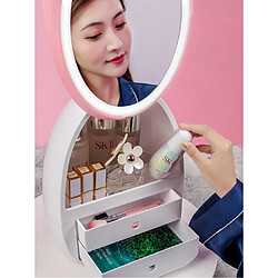 Universal Lumière LED Organiseur de bureau Miroir HD Décoration Cosmétique Tiroir Coffret de rangement cosmétique créatif Coffret de beauté portable |