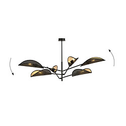 Avis EPIKASA Suspension Vene, Noir, Acier, 102x51x102 cm