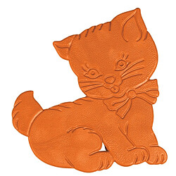 MSV lot de 5 stickers figurines antidérapantes de douche ou baignoire Caoutchouc Motif chat 12,5x11cm Multicolor pas cher