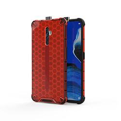 Wewoo Coque Souple Pour étui PC + TPU en nid d'abeille antichoc Oppo Reno2 Z rouge