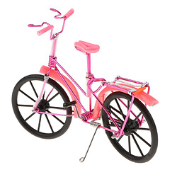 Acheter 1:10 vintage moulé sous pression vélo modèle artisanat vélo décoratif jouet - rose