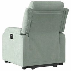 Acheter Maison Chic Fauteuil Relax pour salon, Fauteuil inclinable électrique gris clair velours -GKD35741