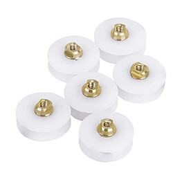 Avis Set de 6pcs Roulette Rouleau Accessoire pour Douche Porte Coulissante Roue 22,5 mm