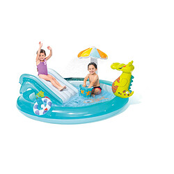 Aire de jeux gonflable alligator - 57165np - INTEX