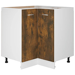 vidaXL Armoire de cuisine chêne fumé 75,5x75,5x81,5 cm bois ingénierie