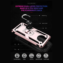 Coque en TPU Anti-chute hybride avec béquille or rose pour votre Xiaomi Redmi Note 9 5G/Redmi Note 9T 5G