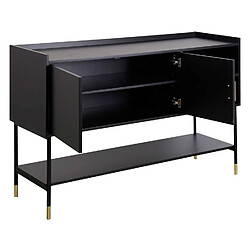 Avis Atmosphera, Createur D'Interieur Buffet 2 portes et 2 niches Teddy - Noir