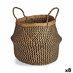 Gift Decor Panier décoratif Marron Noir Joncs 15 L 40 x 54 x 40 cm (8 Unités)