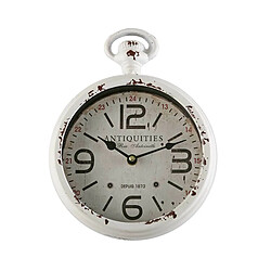 Horloge Murale Versa Antiques Blanc Acier Vintage 4,5 x 28 x 22 cm