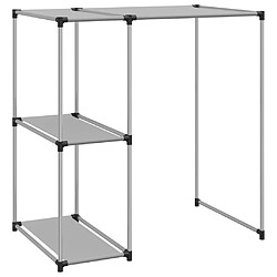 vidaXL Support de rangement sur la machine à laver Gris 87x55x90,5 cm