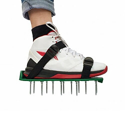 Wewoo Garden Lawn Outils de jardin Chaussures à crampons avec 4 boucles en plastique vert