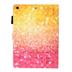 Etui en PU impression de motif décor spot lumineux avec support cristaux pour votre Apple iPad 10.2 (2019)