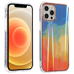 Coque en TPU + acrylique motif nuage d'aurore, antichoc, hybride style F pour votre Apple iPhone 13 Pro 6.1 pouces