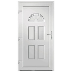 Acheter vidaXL Porte d'entrée blanc 88x190 cm PVC