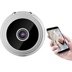 Chrono Caméra espion Mini WiFi Caméra cachée sans fil Mini Cam HD 1081p Caméra de sécurité à domicile avec alarme de détection de mouvement Caméra d'alarme de Surveillance(Blanc)