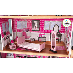 Acheter KidKraft- 65826 Maison Bois Sparkle incluant Accessoires et mobilier, 3 étages de Jeu pour poupées 30 cm, Rose