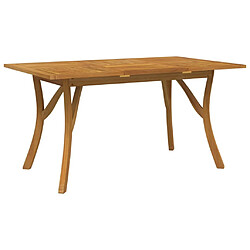 Maison Chic Table de jardin | Table d'extérieur 150x90x75 cm Bois d'acacia solide -GKD44287