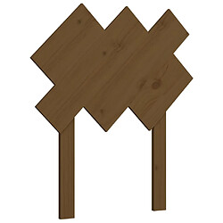 vidaXL Tête de lit Marron miel 72,5x3x81 cm Bois massif de pin