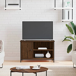 Maison Chic Meuble TV scandinave - Banc TV pour salon Chêne marron 80x40x50 cm Bois d'ingénierie -MN31922